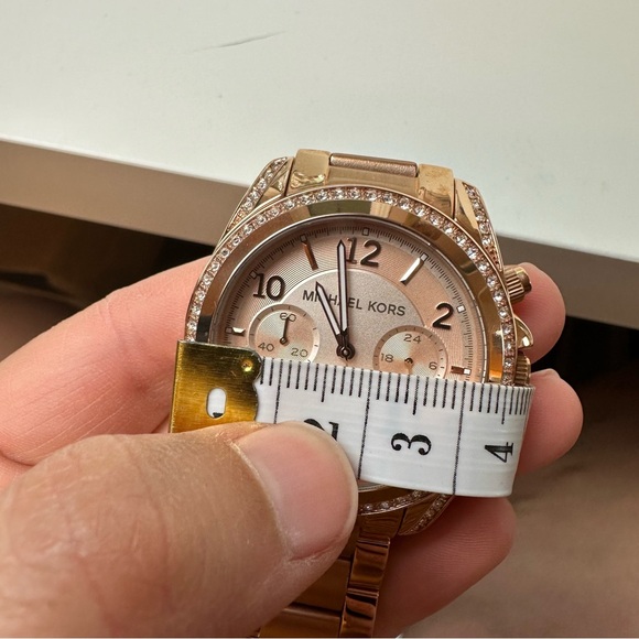 Michael Kors rose gold chronograph crystal halo MK5263 watch - Picture 8 of 8